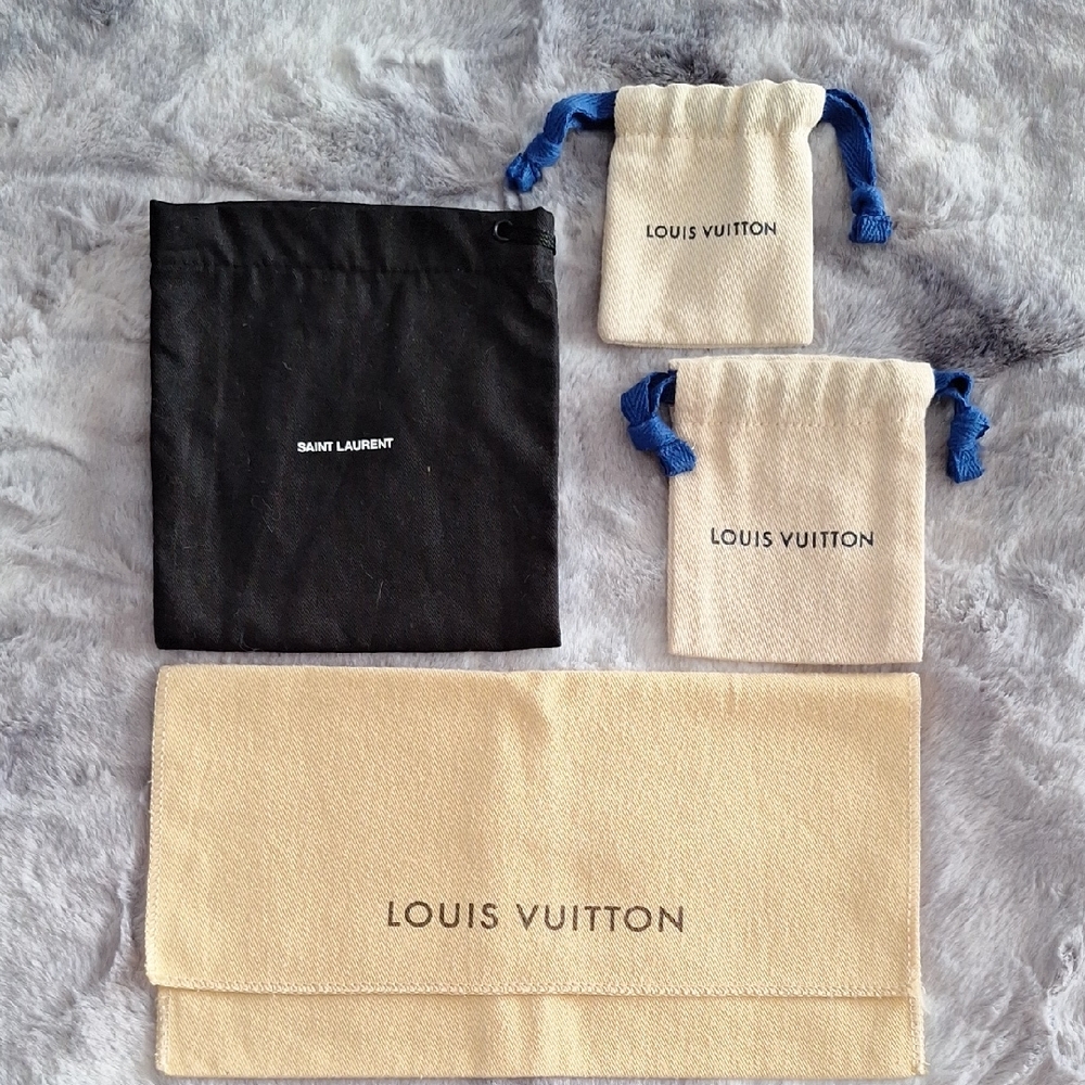 NWOT Louis Vuitton & Saint Laurent Authentic Elegant Dust Bag Set